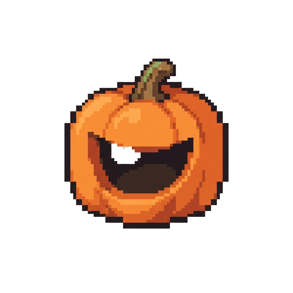 A Giant Laughing Mouth with One Tooth Carved Into the Pumpkin