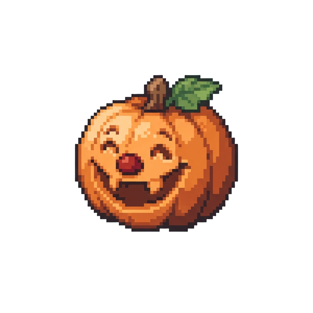 A Funny Clown Smile Carved Into the Pumpkin