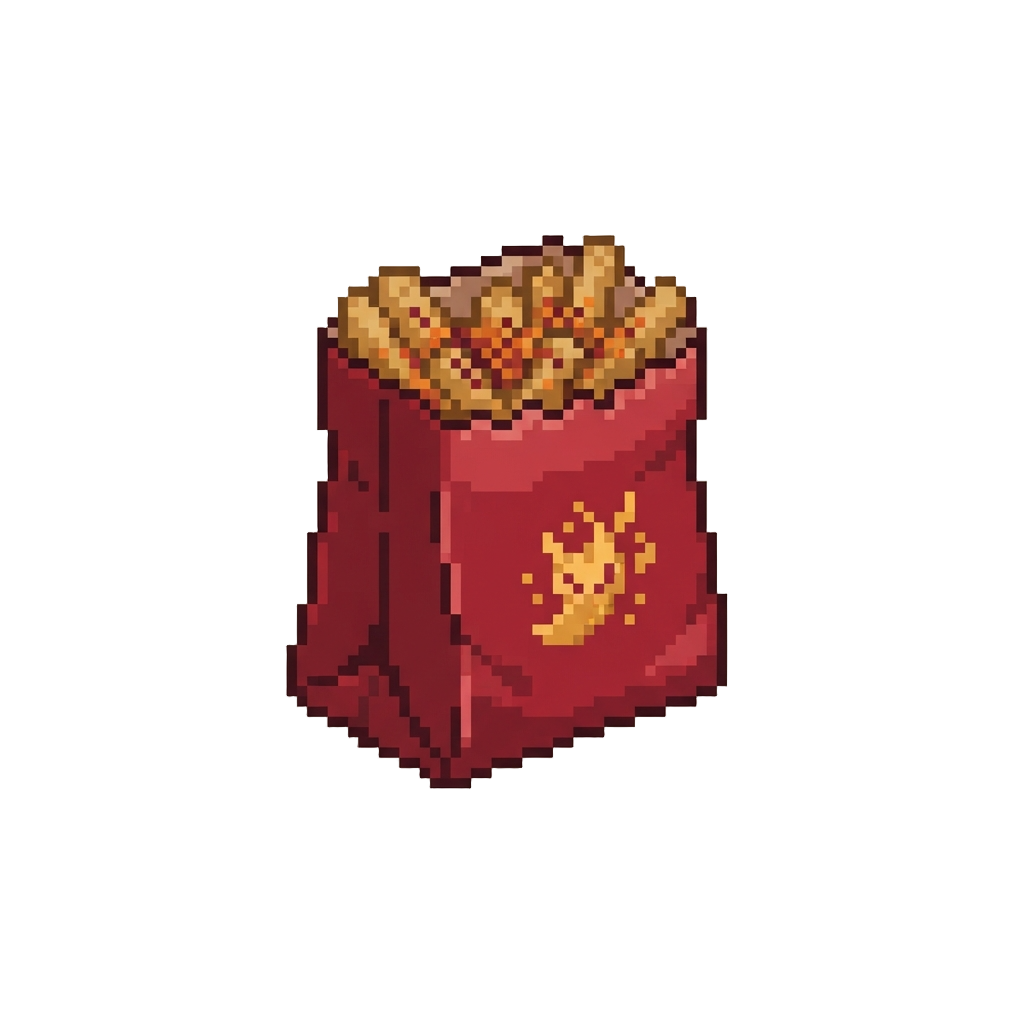A Ghost-pepper Spiced French Fry Bag