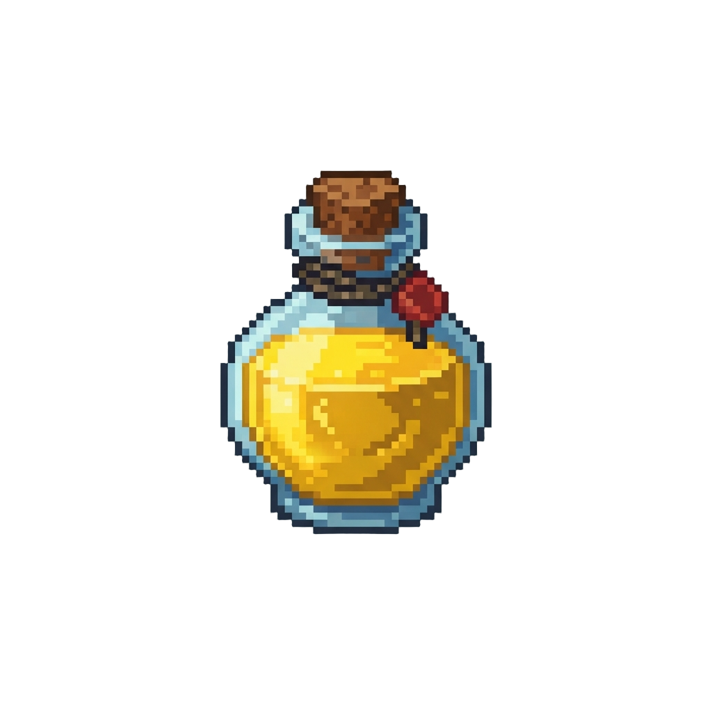A Shimmering Golden Witch's Brew Syrup