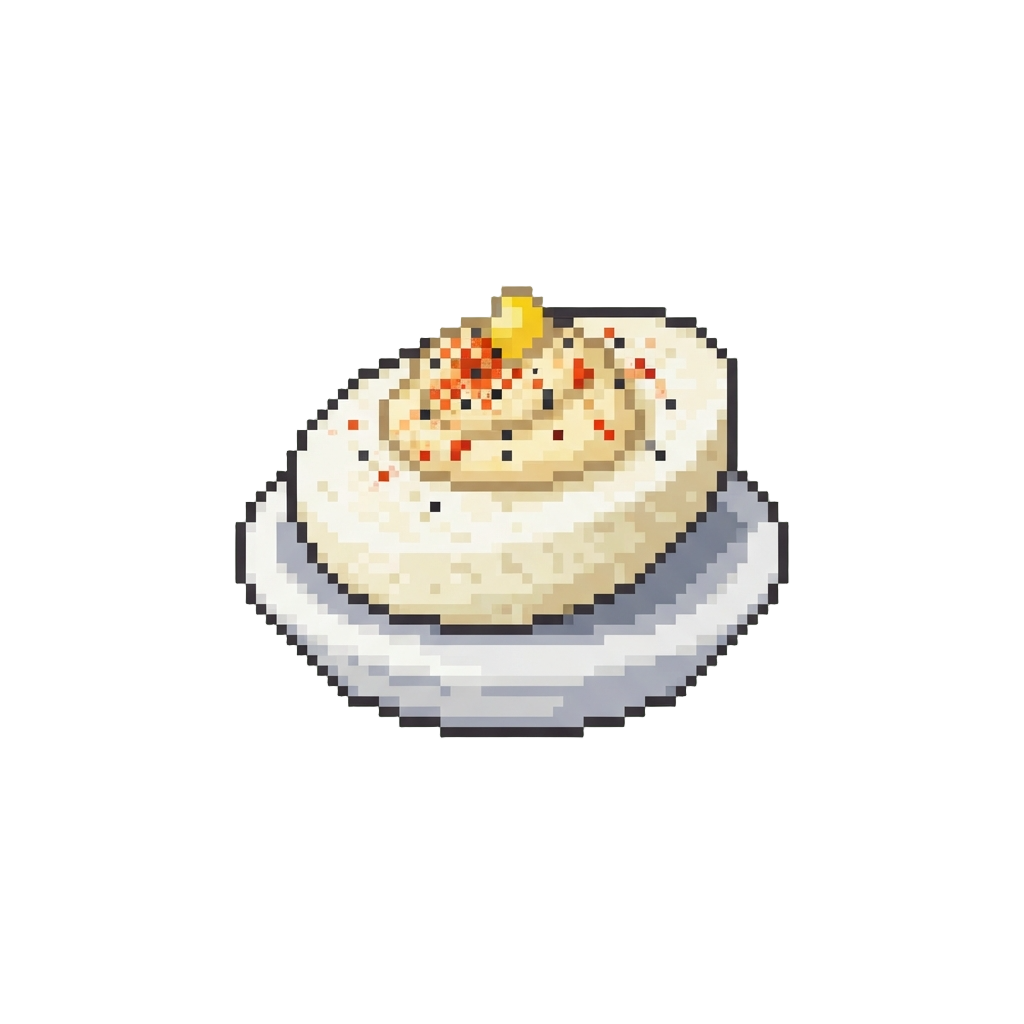 Speckled Ghost-pepper Deviled Eggs
