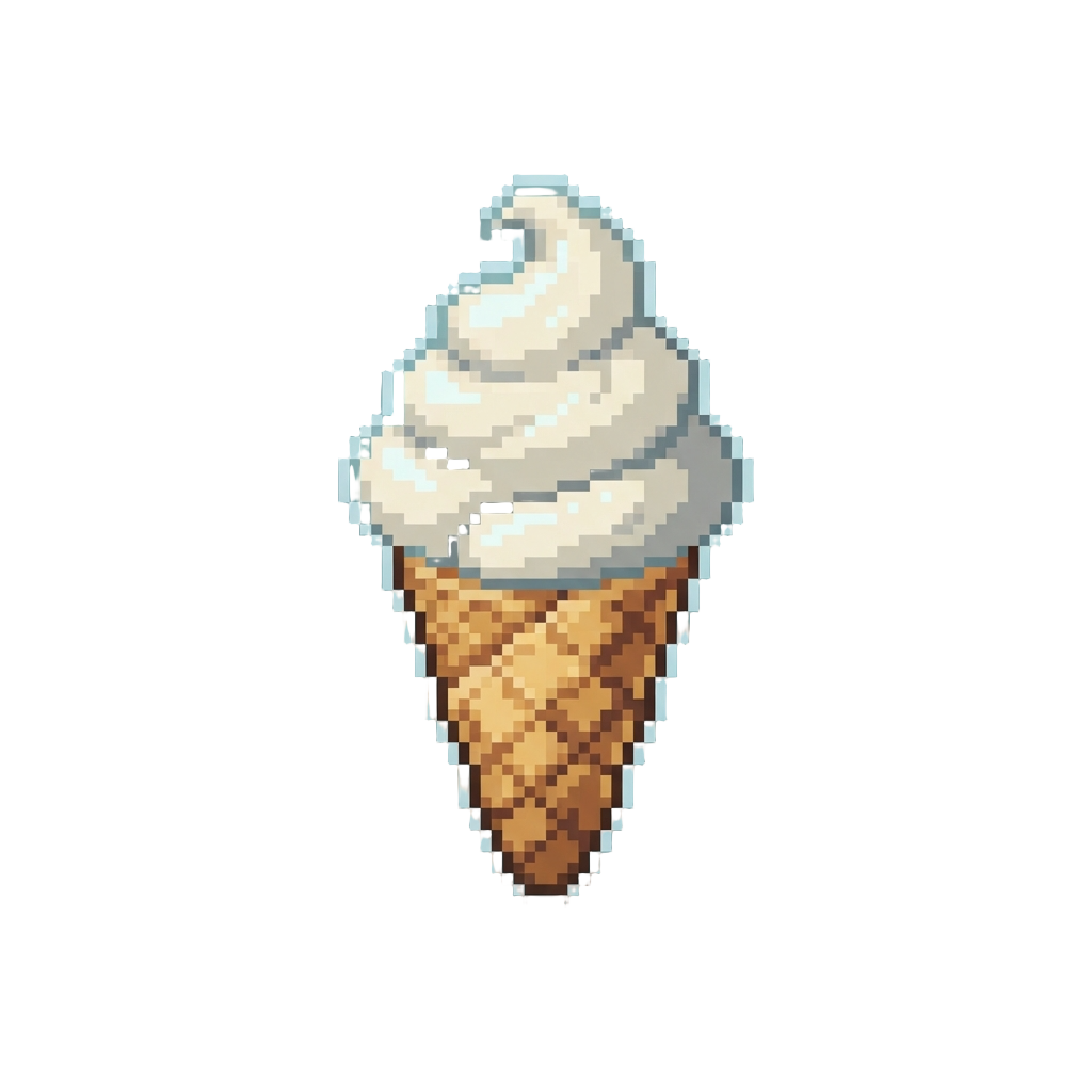 A Floating Ghostly Marshmallow Fluff Cone