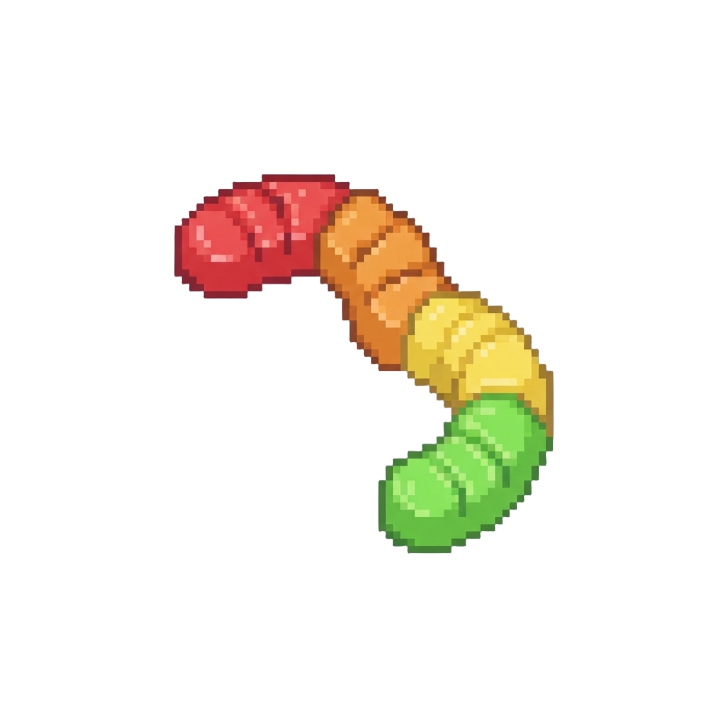 Gummy Worm Bits