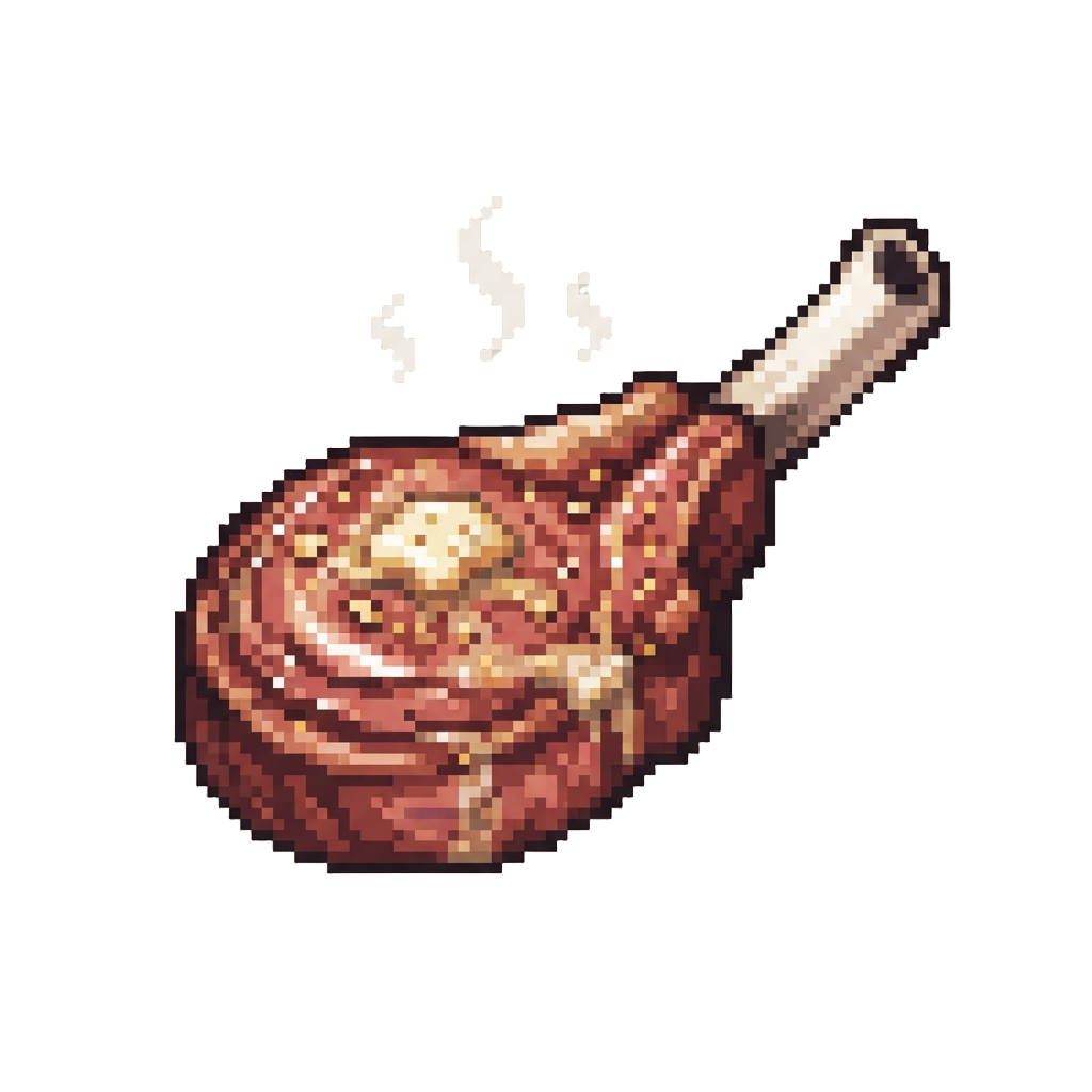 A Sizzling Garlic Butter Tomahawk Chop