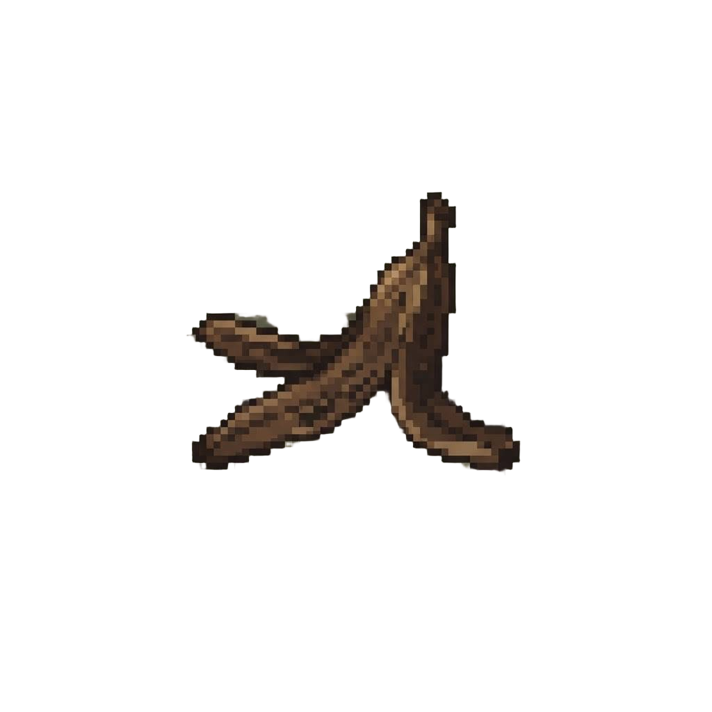 A Wilted Brown Banana Peel Soaking in Murky Brine