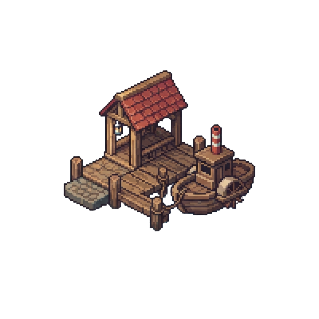 A Cozy Wooden Steamboat Landing