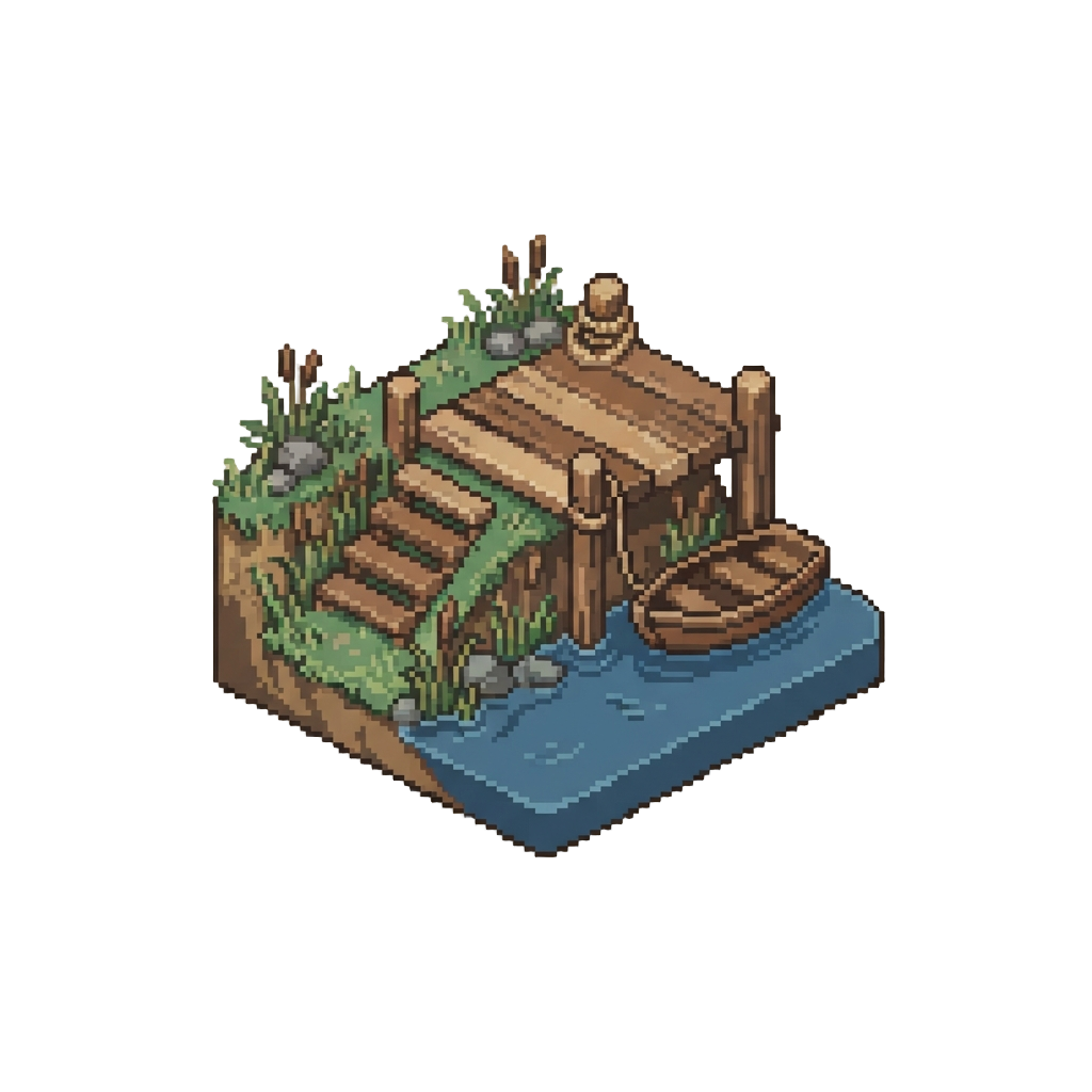 A Quiet Rural River Landing