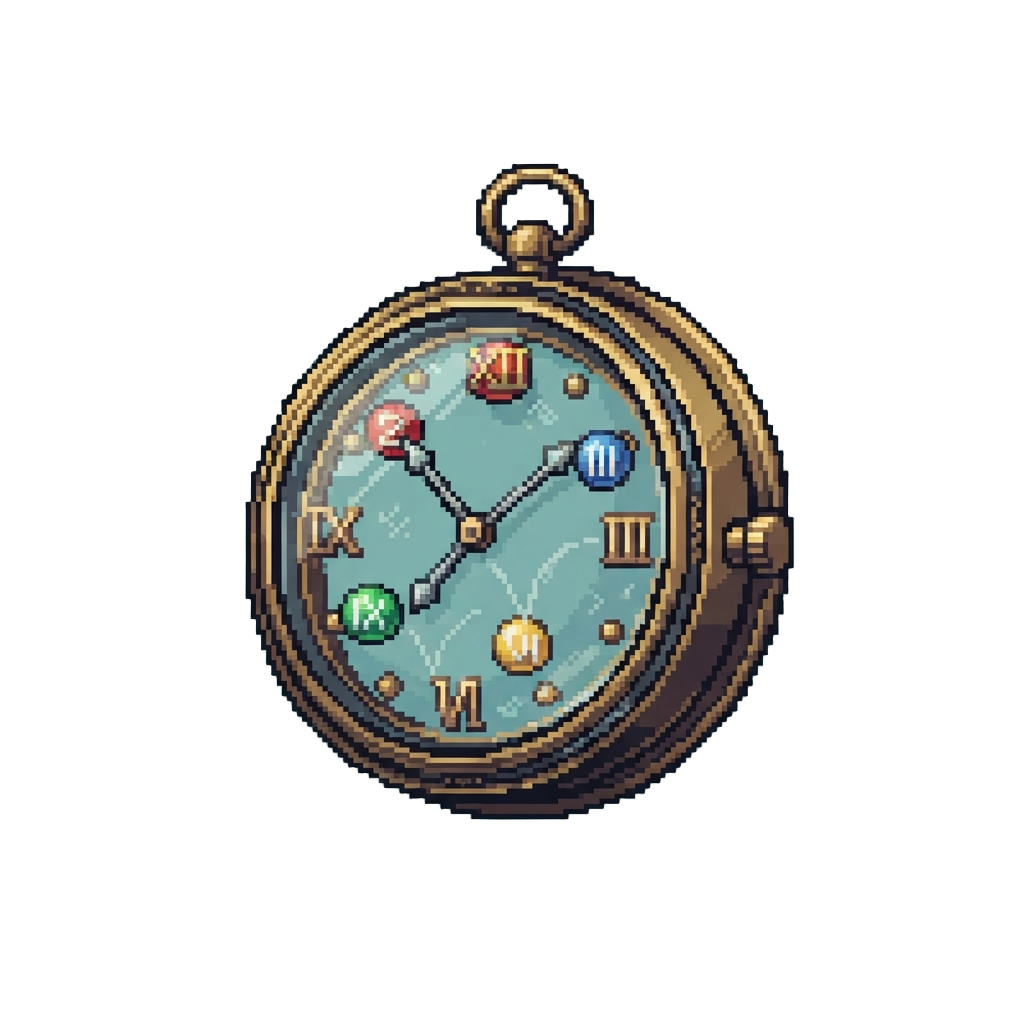 A Clock Face Where the Numbers Bounce Around Like Ping Pong Balls