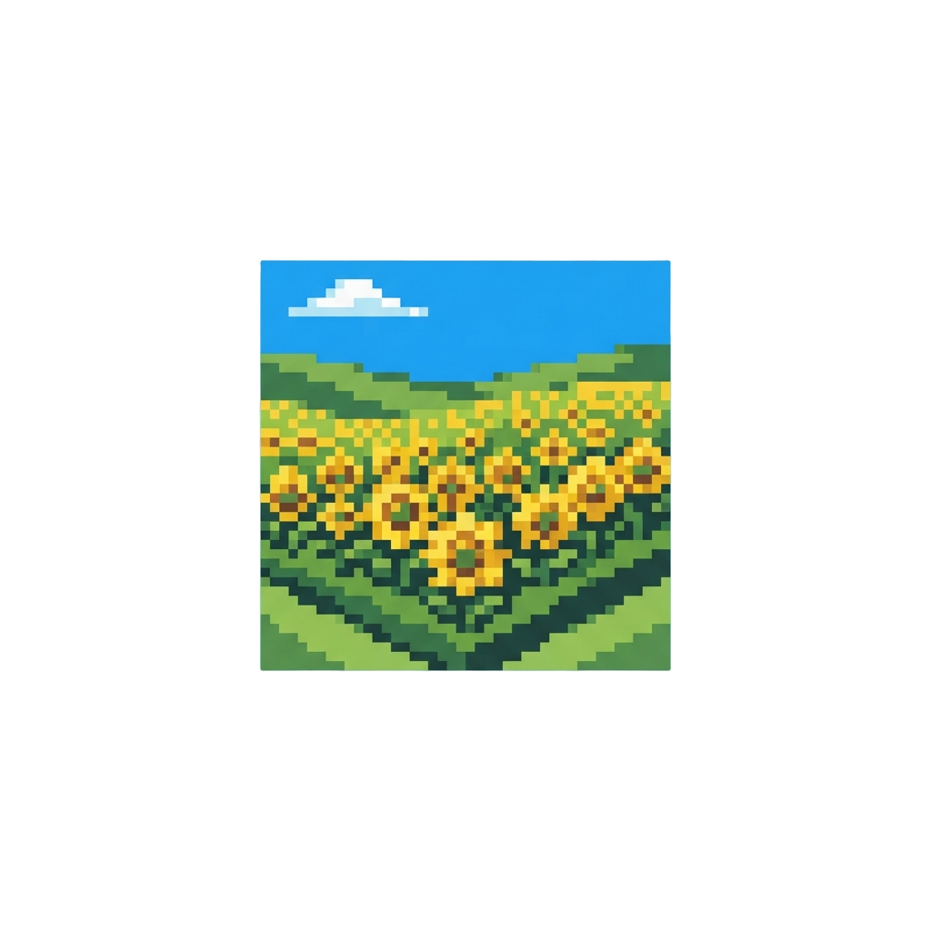 A Golden Sunflower Field Under a Brilliant Blue Sky