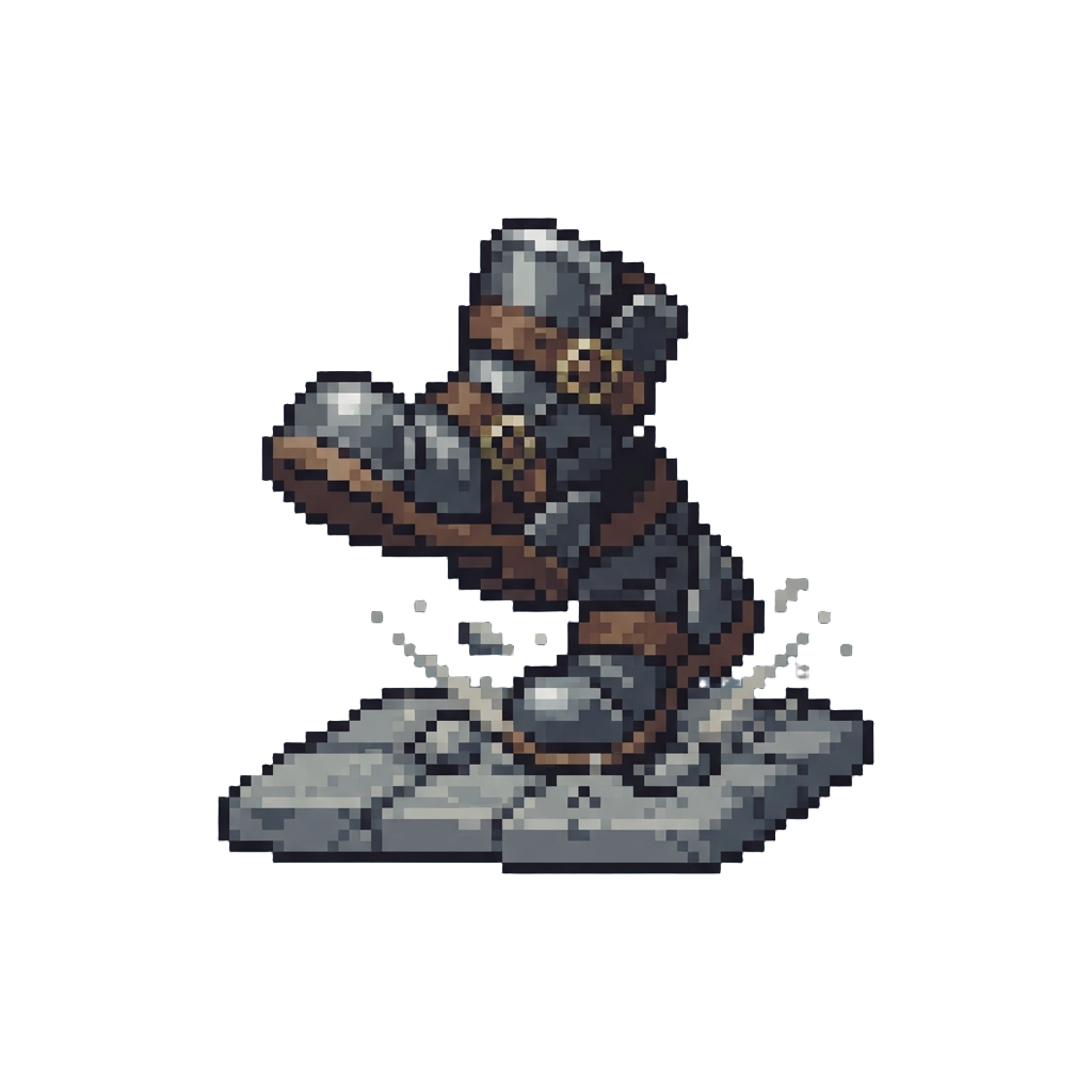 A Leaping Two-footed Ground Stomp