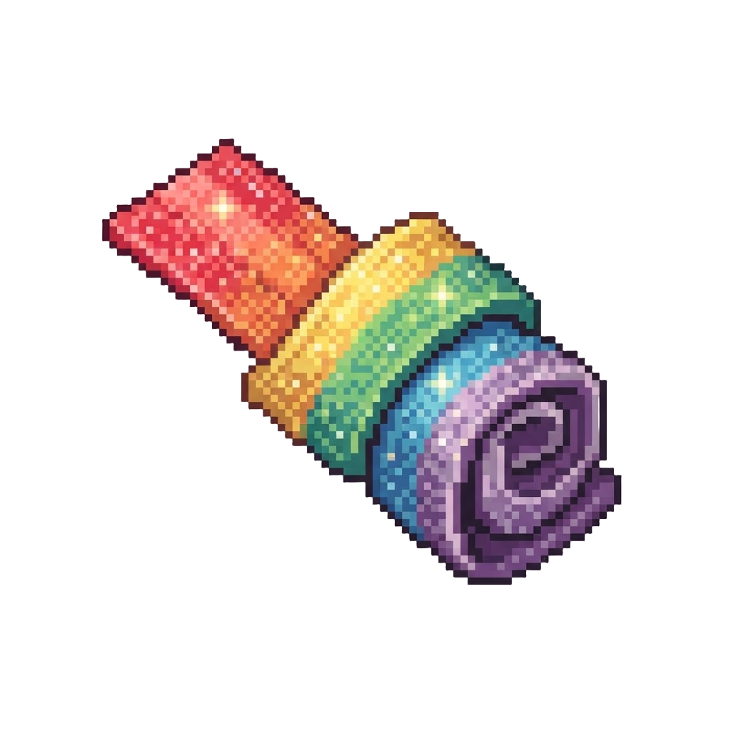 A Sparkling Sour Candy Belt Strip