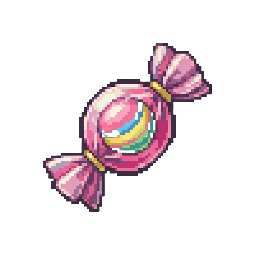 A Oversized Wrapped Hard Candy Bubblegum