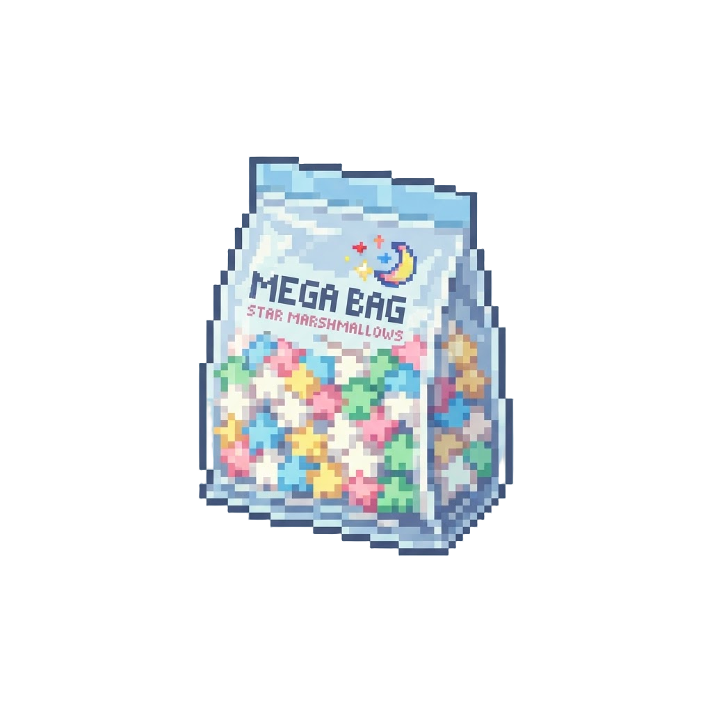 A Mega Bag of Fluffy Marshmallow Stars