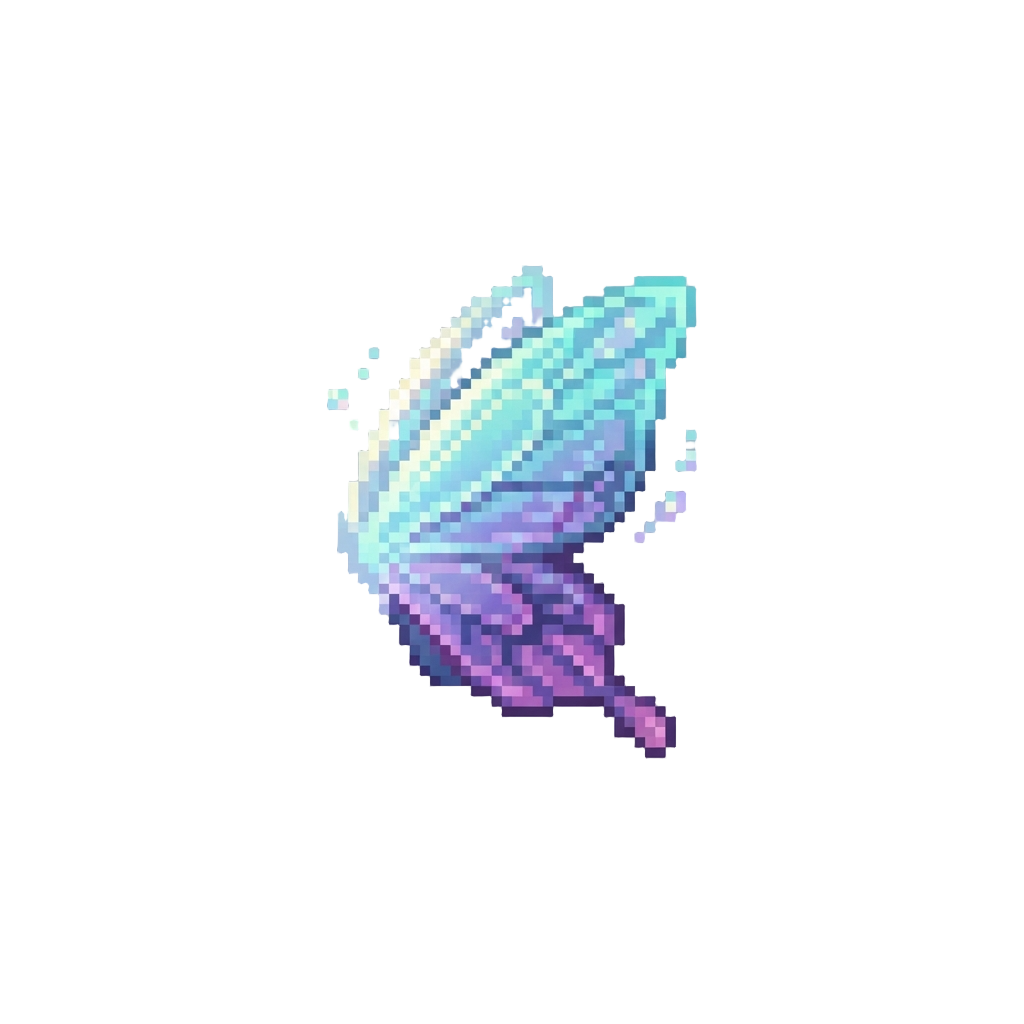 Phantom Wing Projection Made of Iridescent Butterfly Light