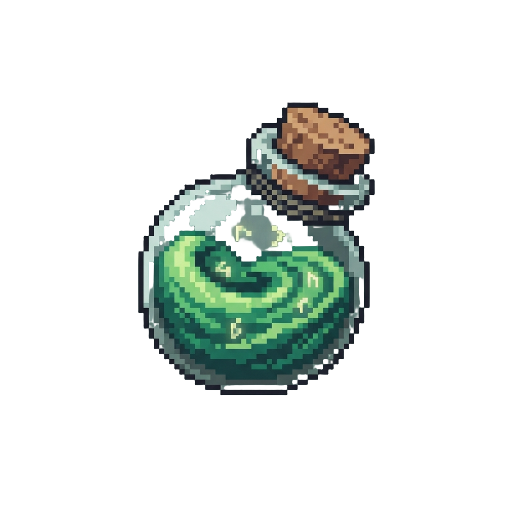 Emerald Vision Prophecy with Swirling Green Jade Sand and Floating Glyphs