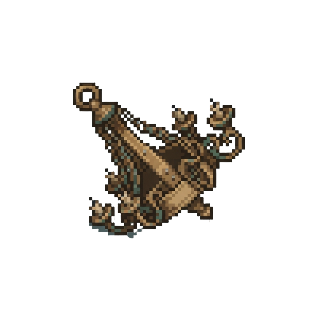 A Fallen Bronze Chandelier