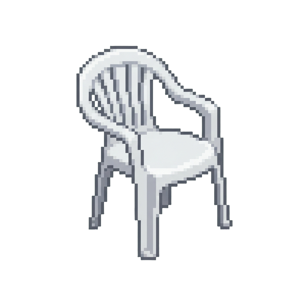 A Plastic Patio Chair