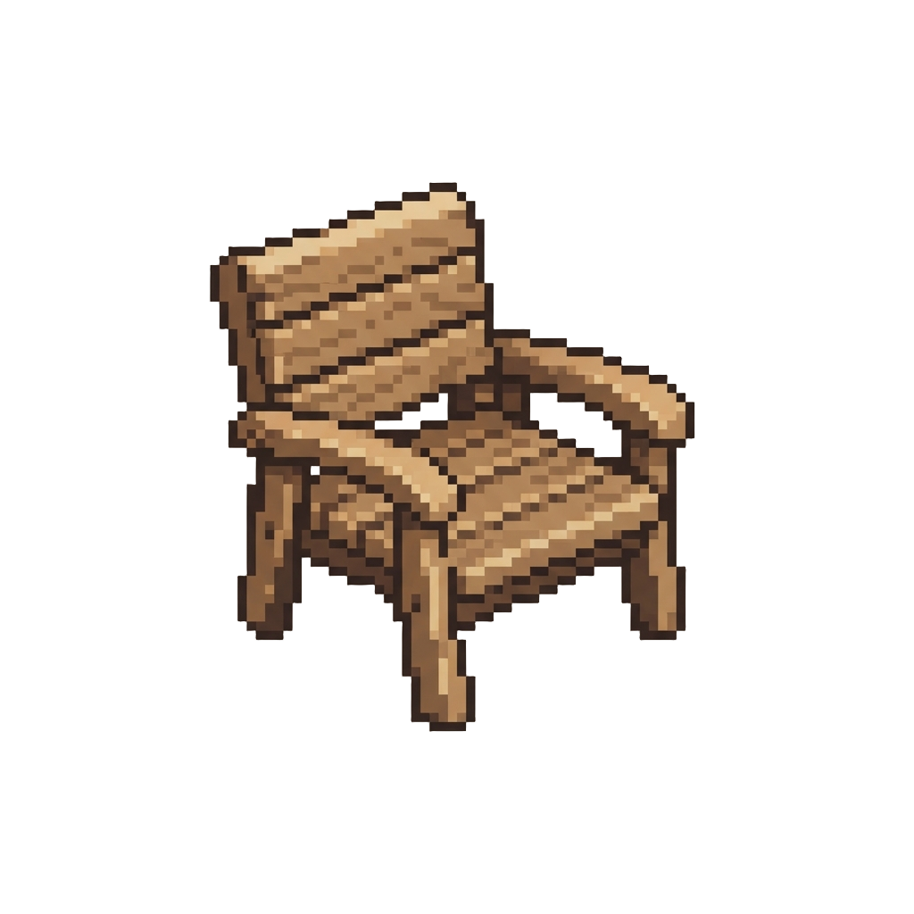 A Miniature Wooden Lawn Chair