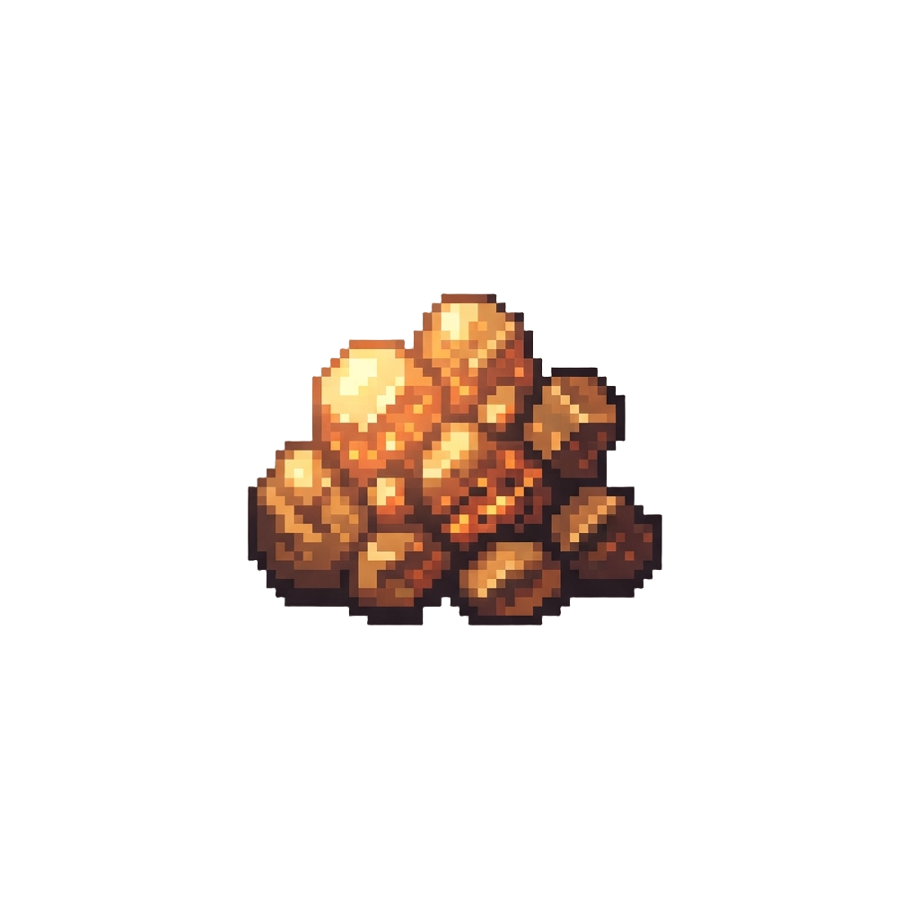 Glimmering Brass Embers