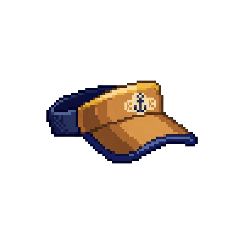 A Shiny Bronze Krusty Krab Visor
