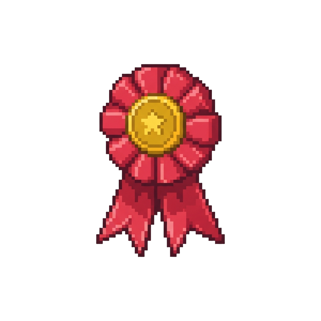 A Glossy Employee of the Month Ribbon