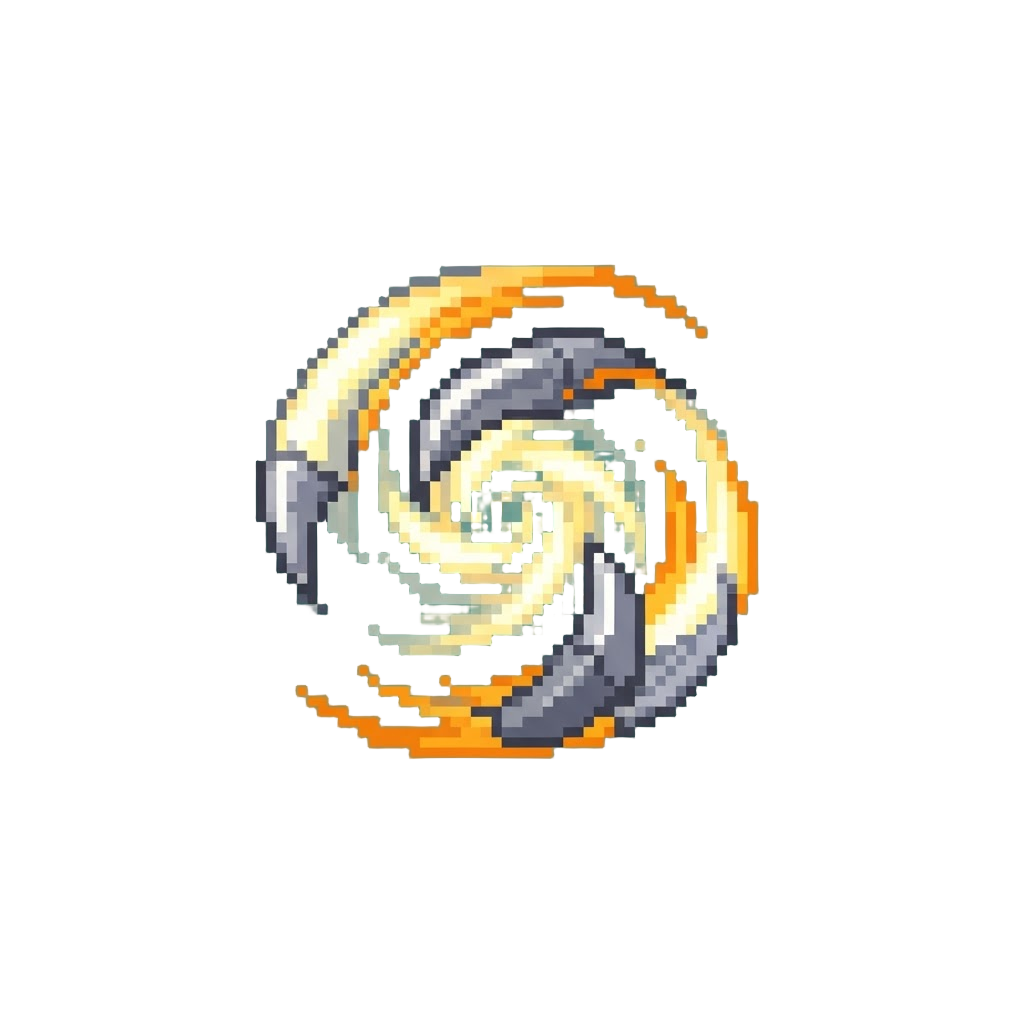 A Spinning Claw Swirl Leaving Comic Claw Marks on @image1