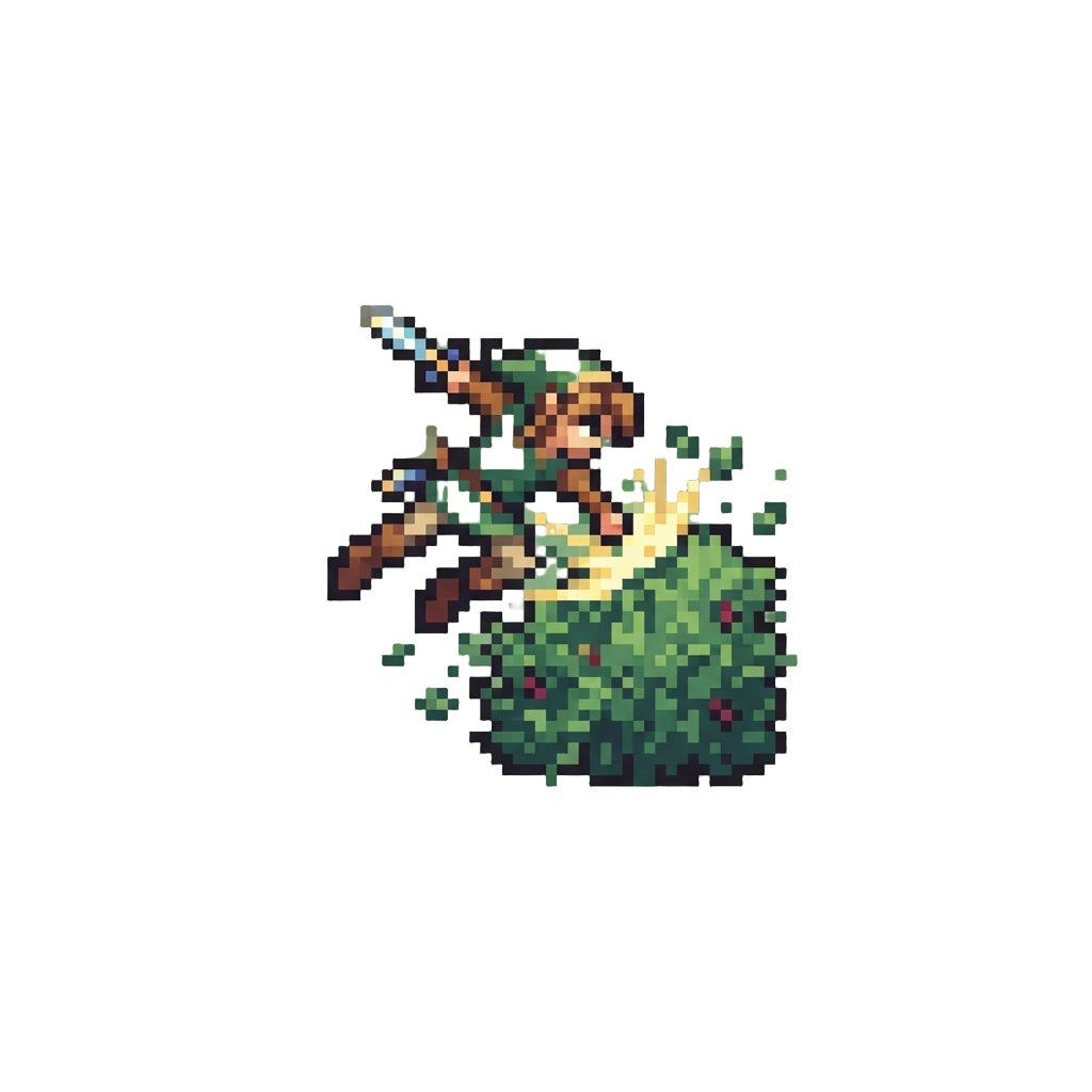 A Wild Leap Attack Sending @image1 Sprawling Into a Bush