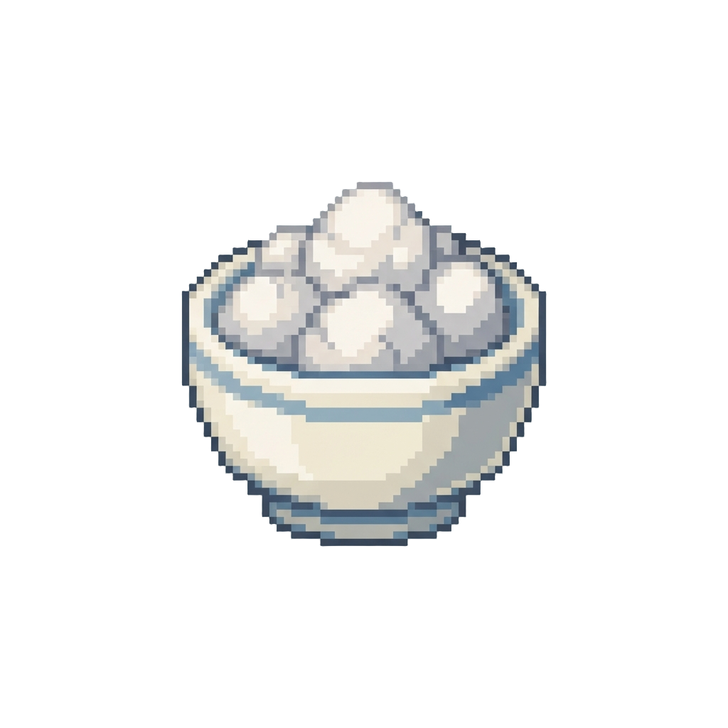 A Bowl of Fluffy White Cotton Balls
