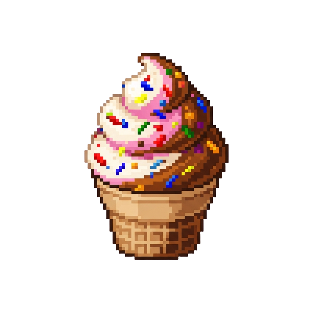 A Colorful Ice Cream Park Full of Giant Swirling Sprinkles