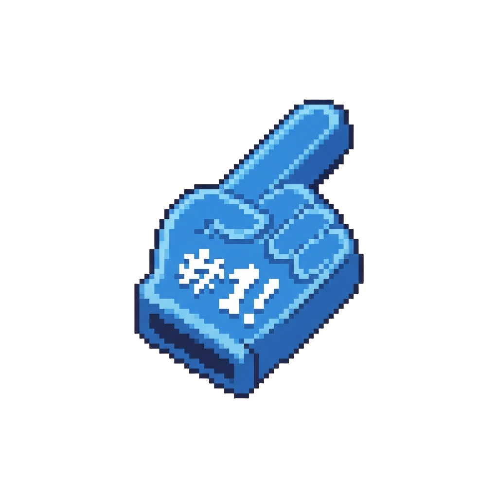 A Giant Oversized Foam Finger