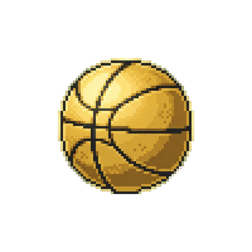 A Legendary Glowing Golden Basketball