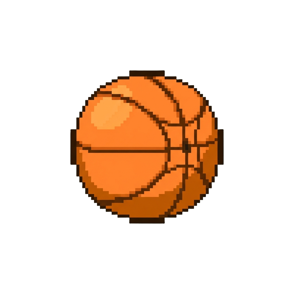 A Bright Orange Miniature Basketball