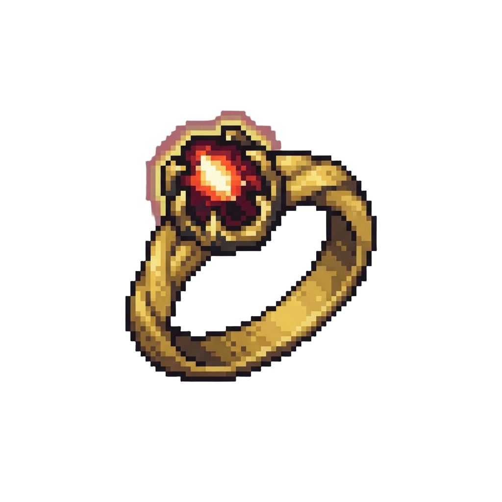 A Glowing Cursed Golden Ring