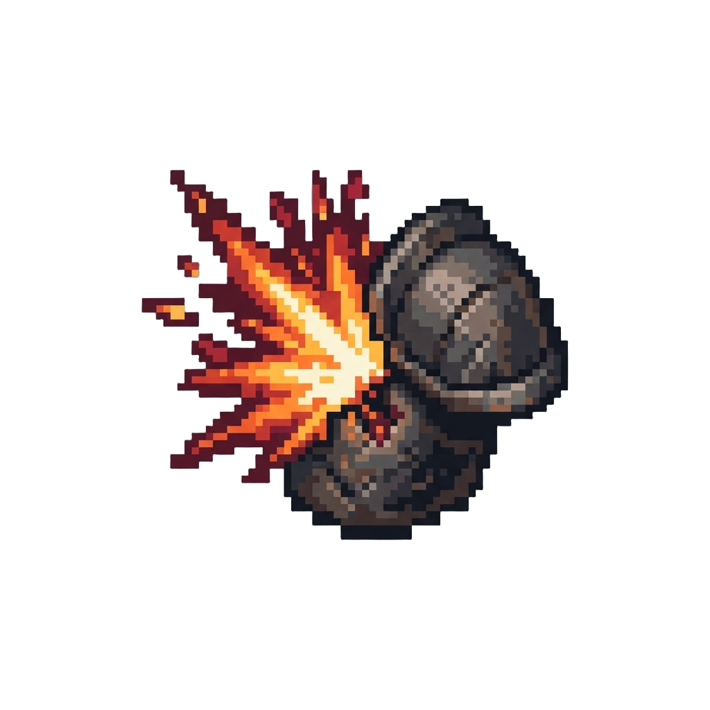 A Crimson Spark Blast Armor Hit Effect