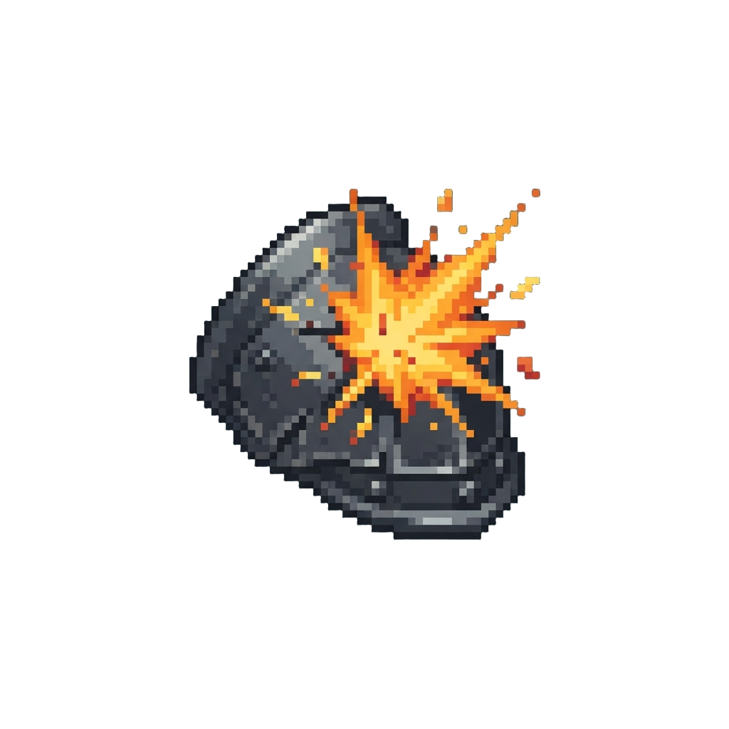 An Explosive Shoulder-plate Hit Spark Effect