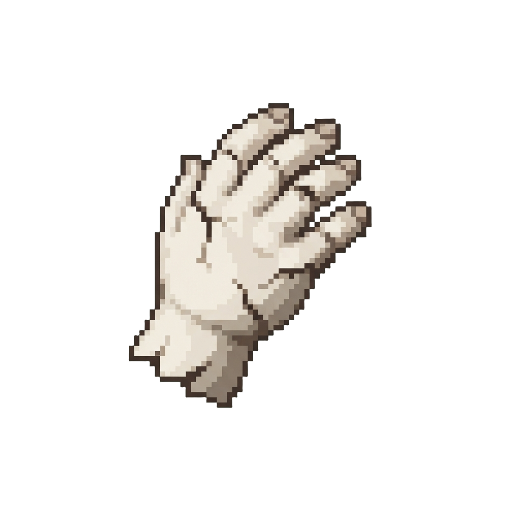 A Giant Pale Doll Hand with Cracked Porcelain Skin