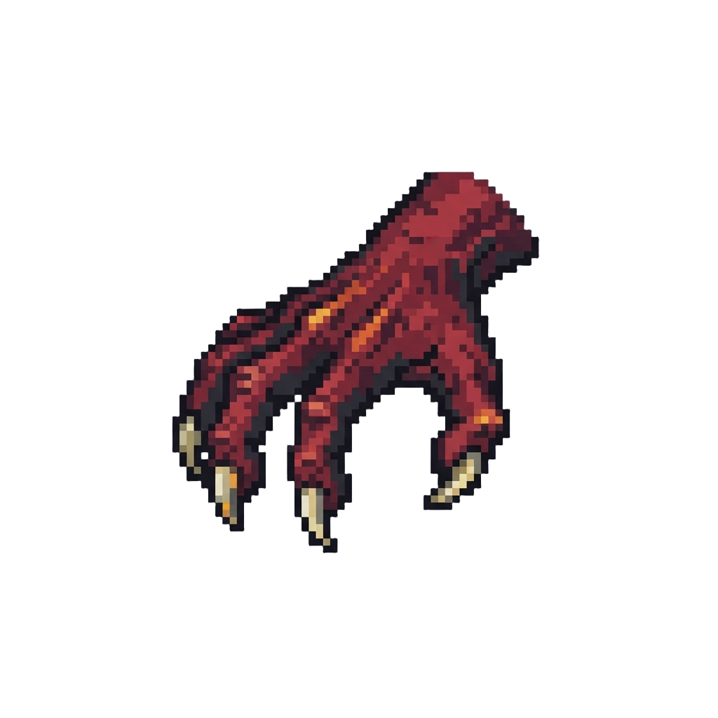 A Sinister Sharp-clawed Demon Hand