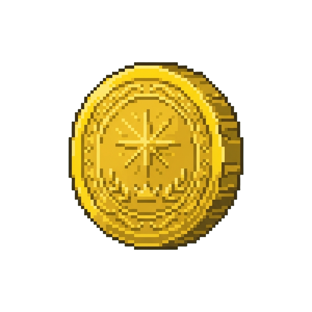A Oversized Golden Chocolate Coin