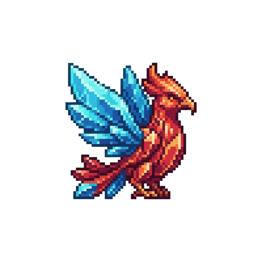 A Crystal-winged Phoenix