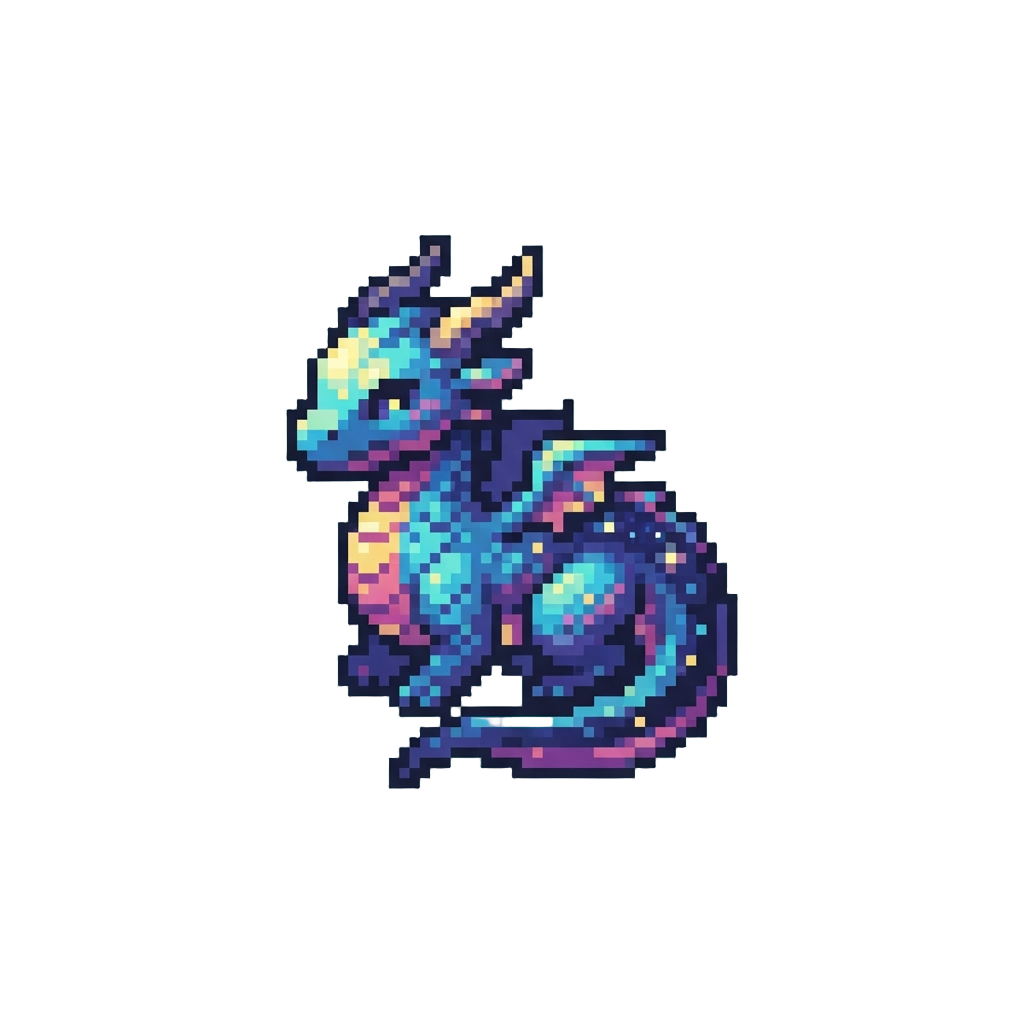 A Glowing Cosmic Dragon