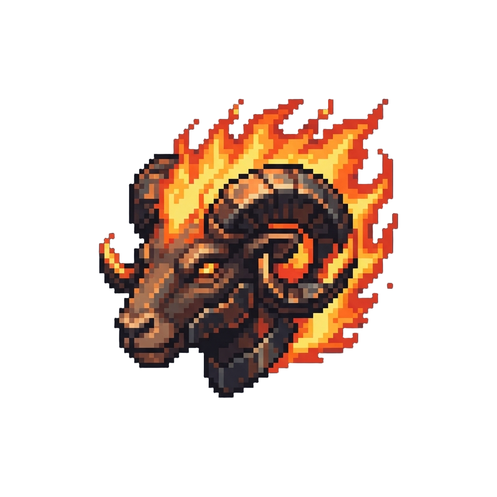 A Blazing Inferno Ram