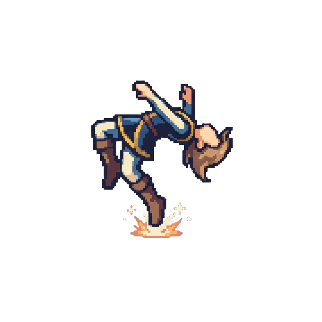 A High-flying Backflip Landing on the Beat