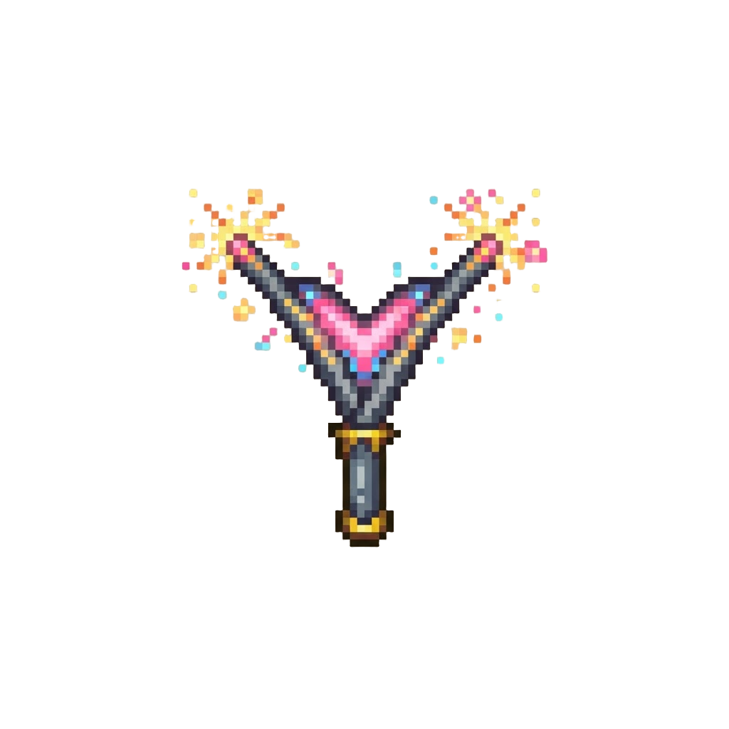 A Cute Dual-arm Sparkler Rhythm Pulse