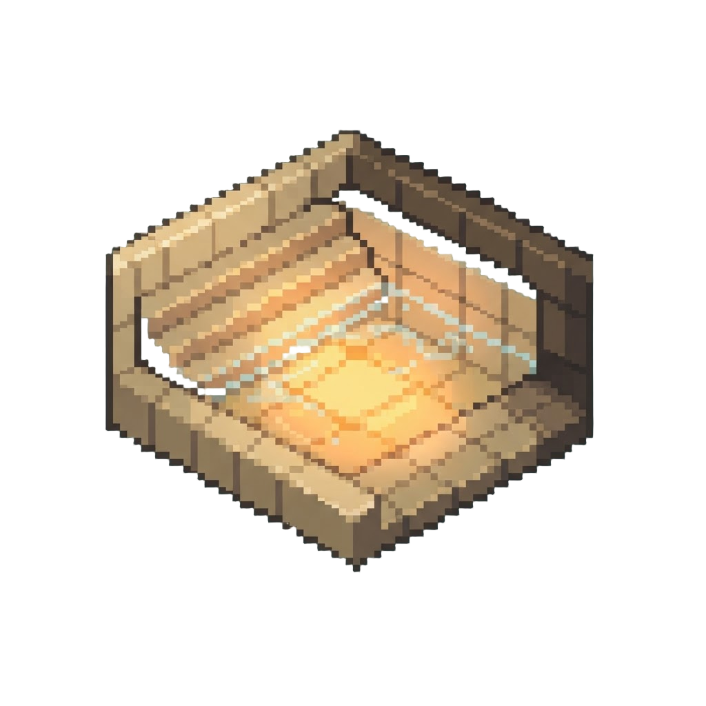 A Warm Empty Indoor Pool Lit by Underwater Glow