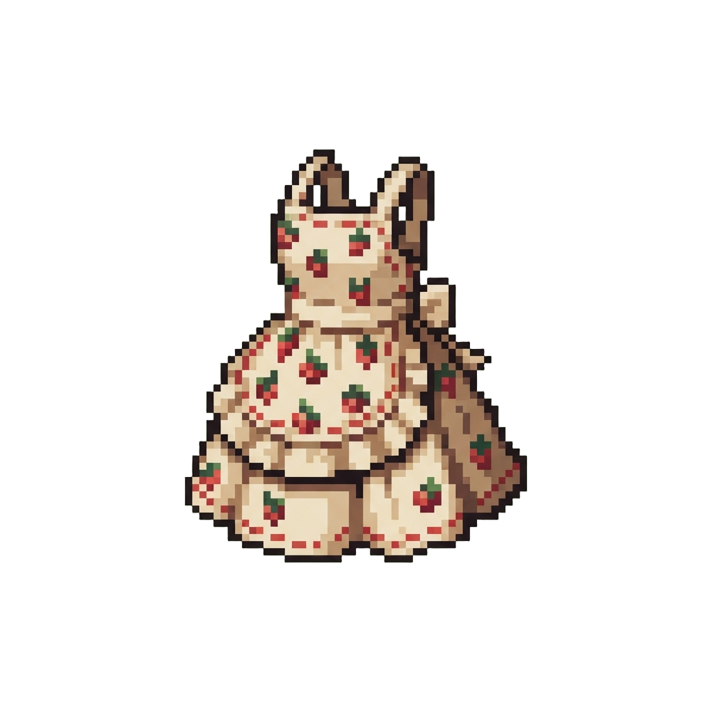 Cottagecore Style with Cute Strawberry Print Apron Dress