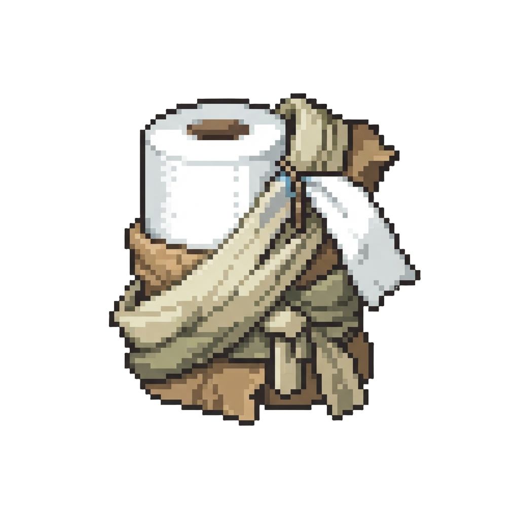 Wearing a Giant Toilet Paper Roll Wrap Fashion Experiment