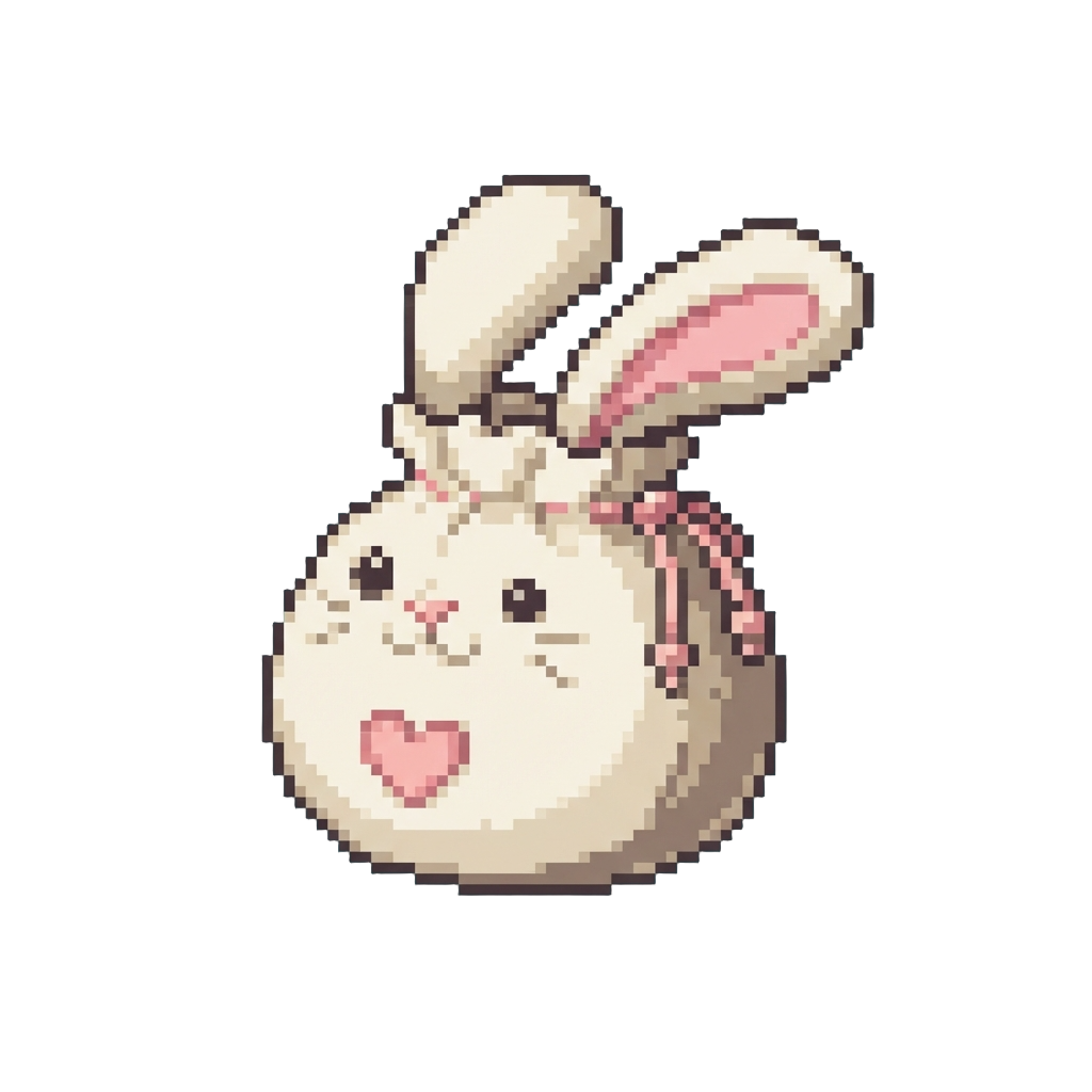 Kawaii Bunny Style with Cute Rabbit Ears and Plush Pouch