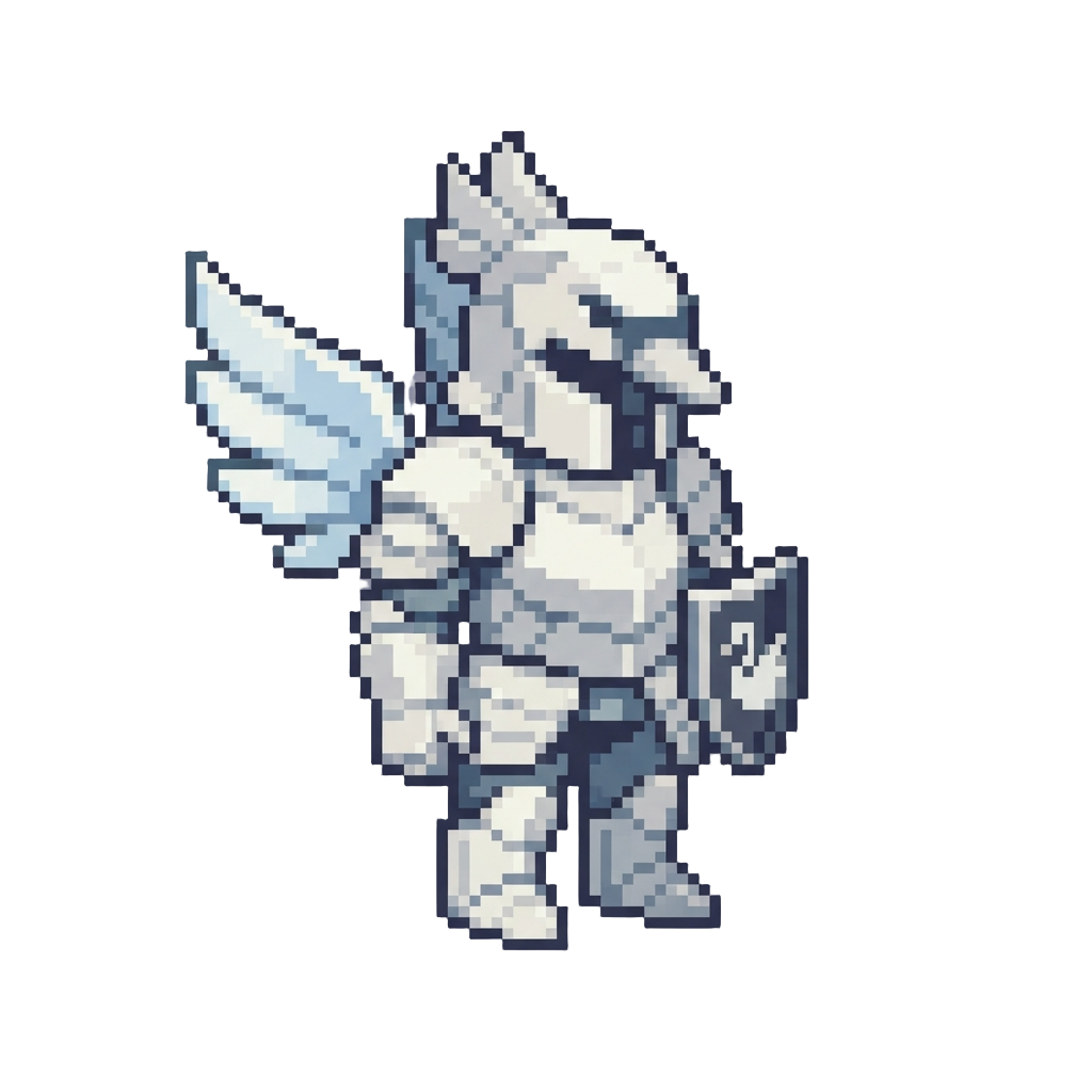 A Paper-craft Swan Armor Suit with Wobbly Paper Wings