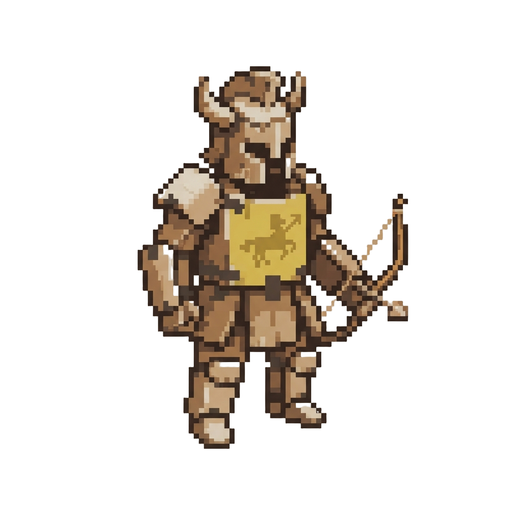 A Makeshift Cardboard Sagittarius Armor Suit with a Toy Bow