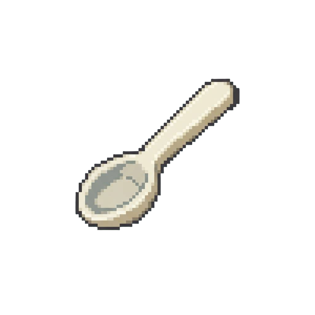 A Miniature Plastic Spoon